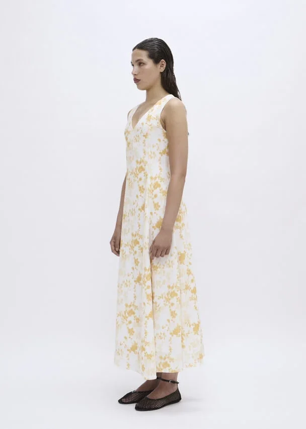 2NDDAY Albarras Fine Texture Dress Saffron Flower - Image 5