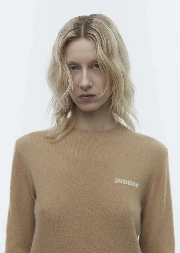 2NDDAY Lance TT Soft Wool Blend Pullover classic camel - Image 3