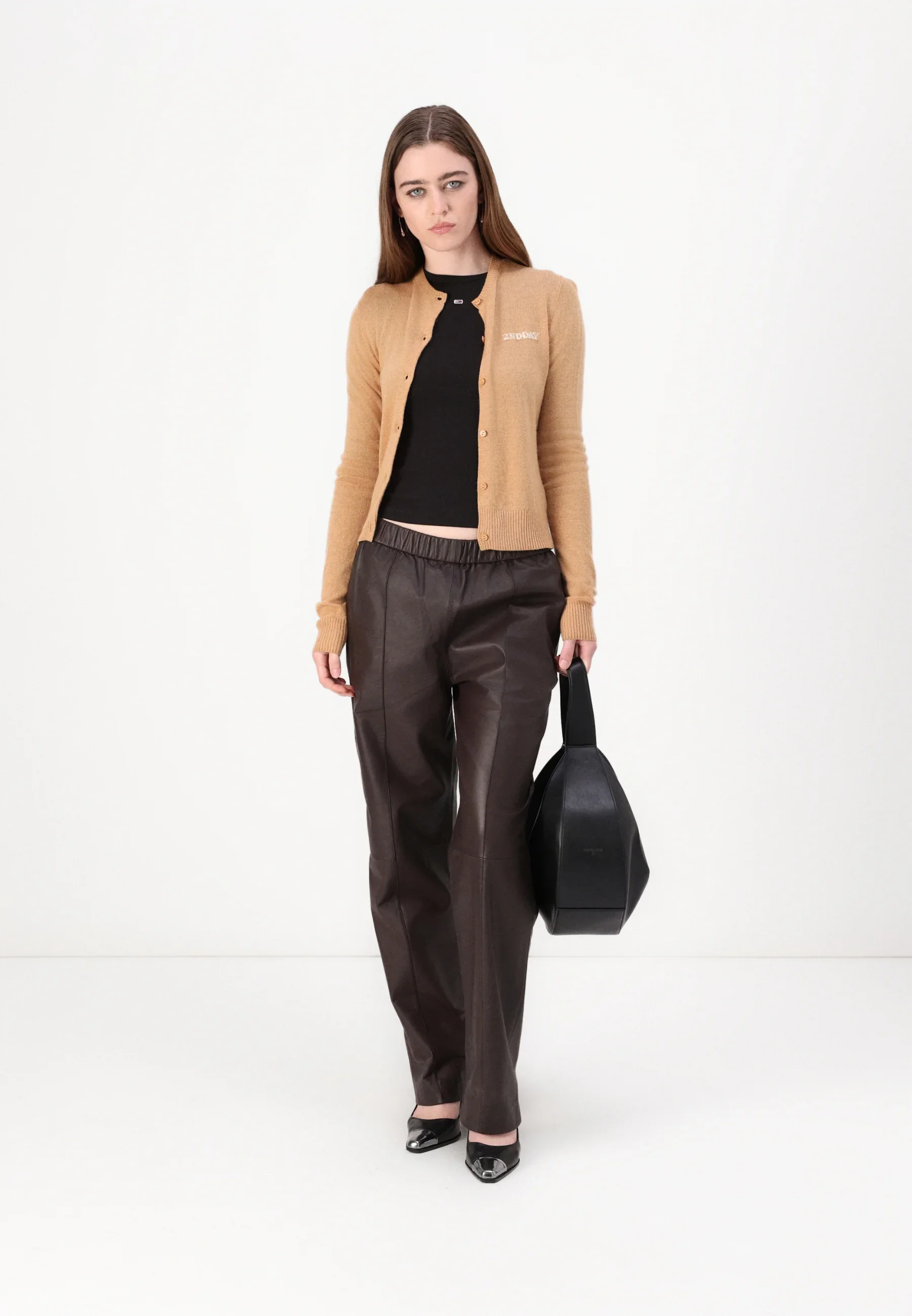2NDDAY Vinny TT Soft Wool Blend Cardigan classic camel - Image 5