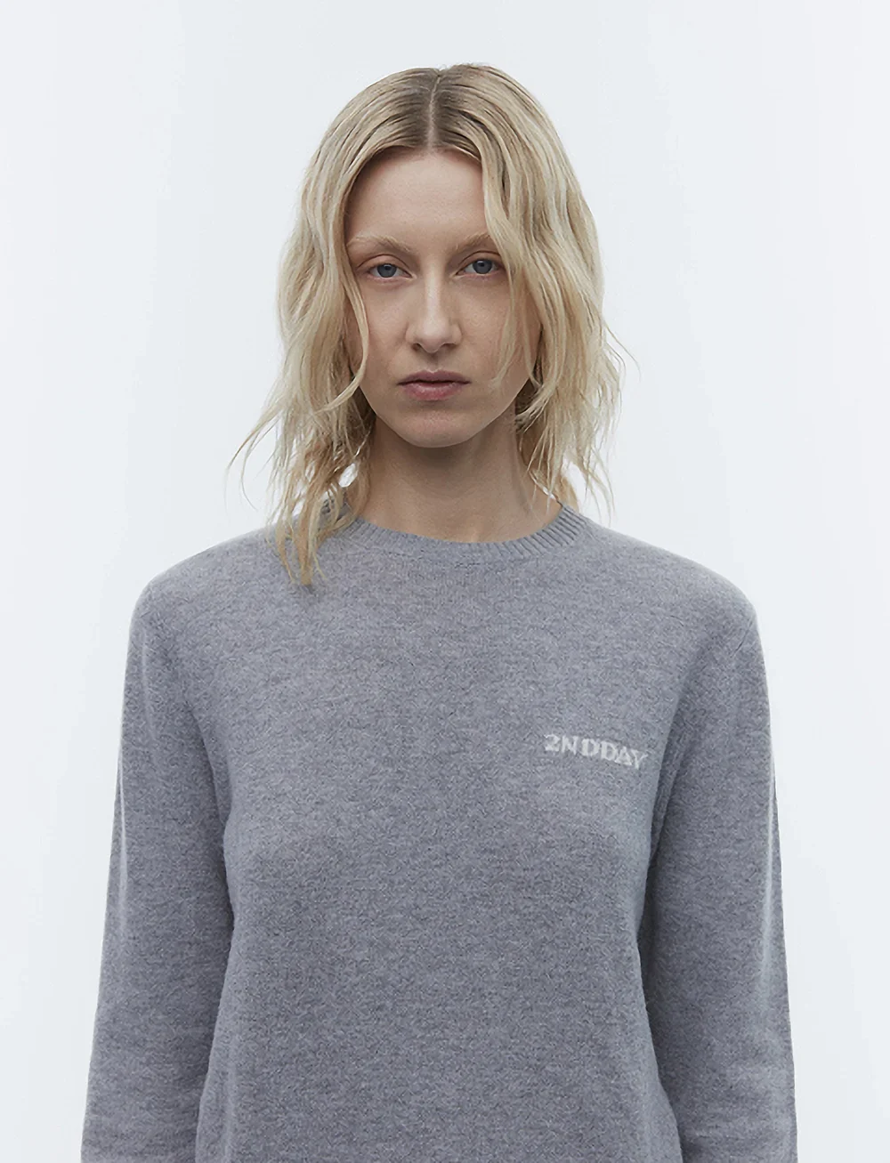 2NDDAY Lance TT Soft Wool Blend Pullover classic grey - Image 2