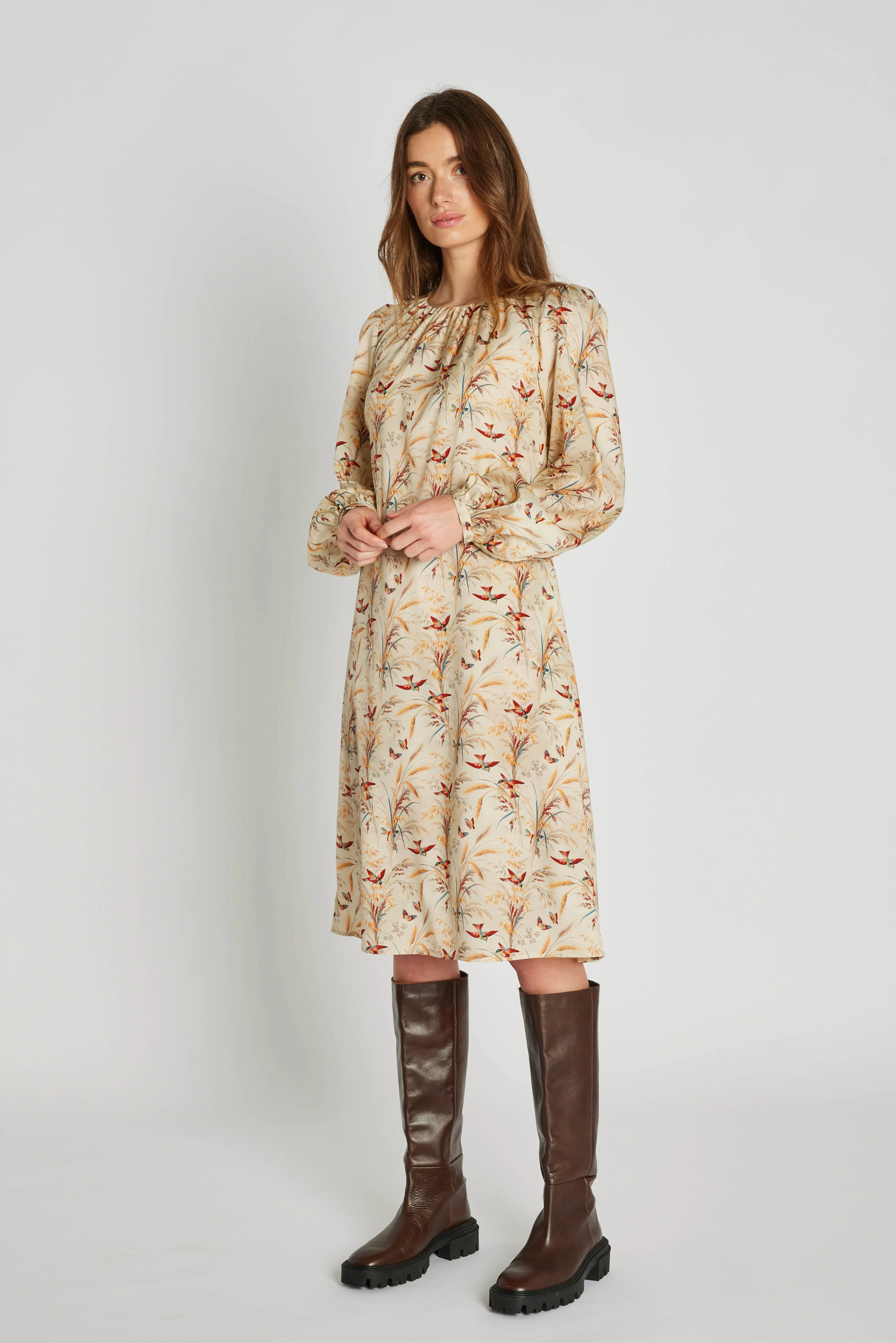 PBO Pepmo silk dress Nature - Image 4