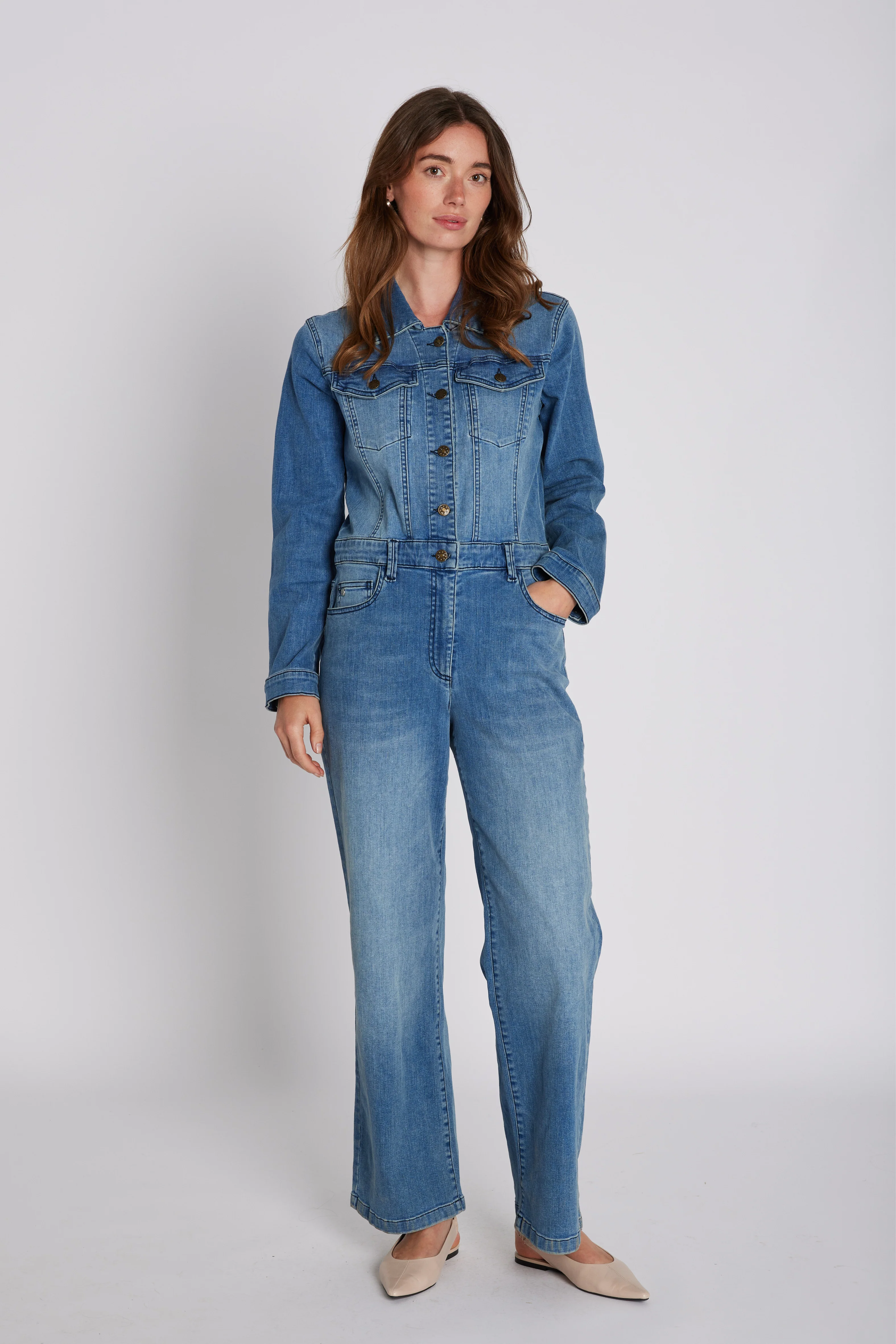 PBO Bello jumpsuit denim blue - Image 3