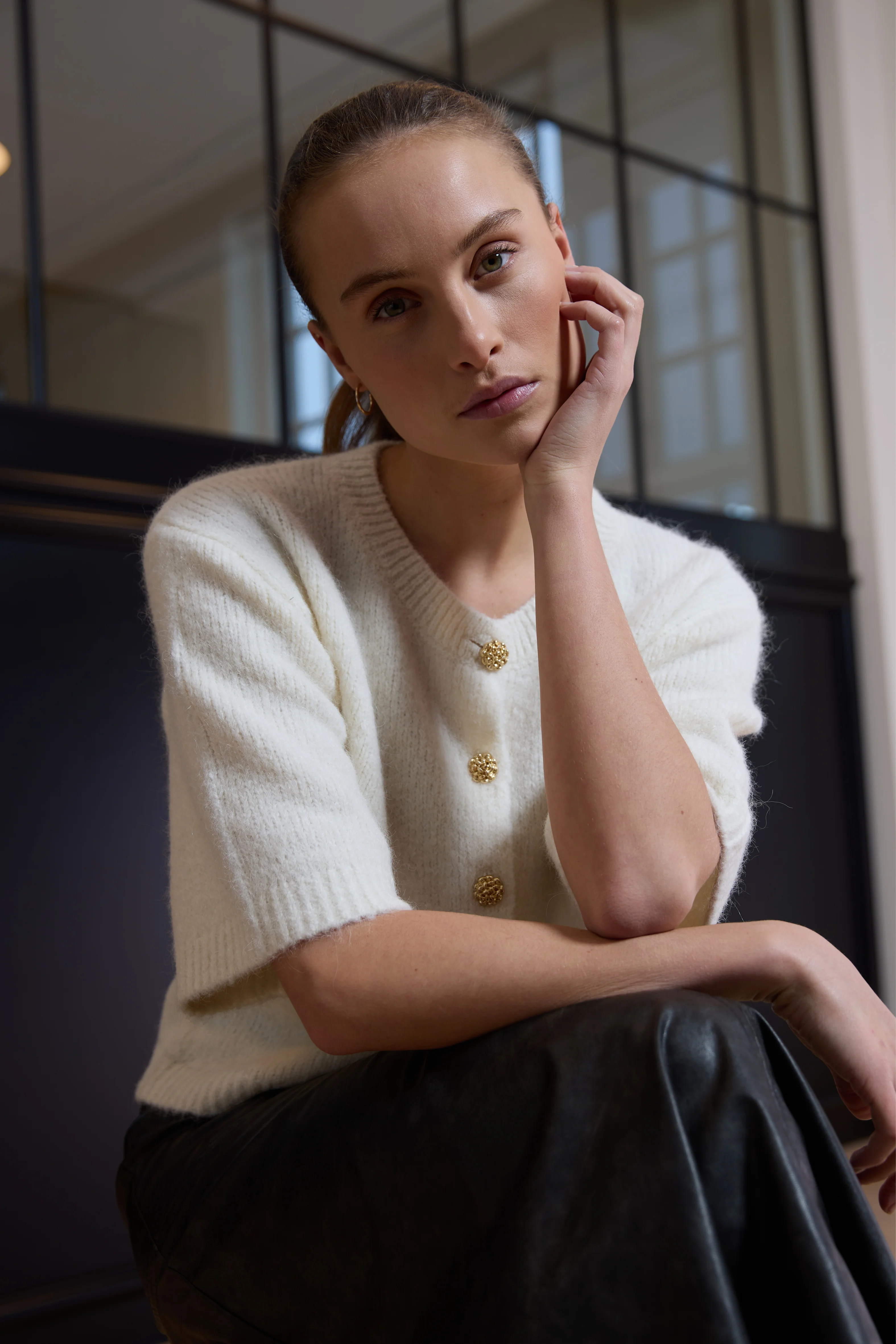Rue de Femme Elisa knit cardigan off-white - Image 3