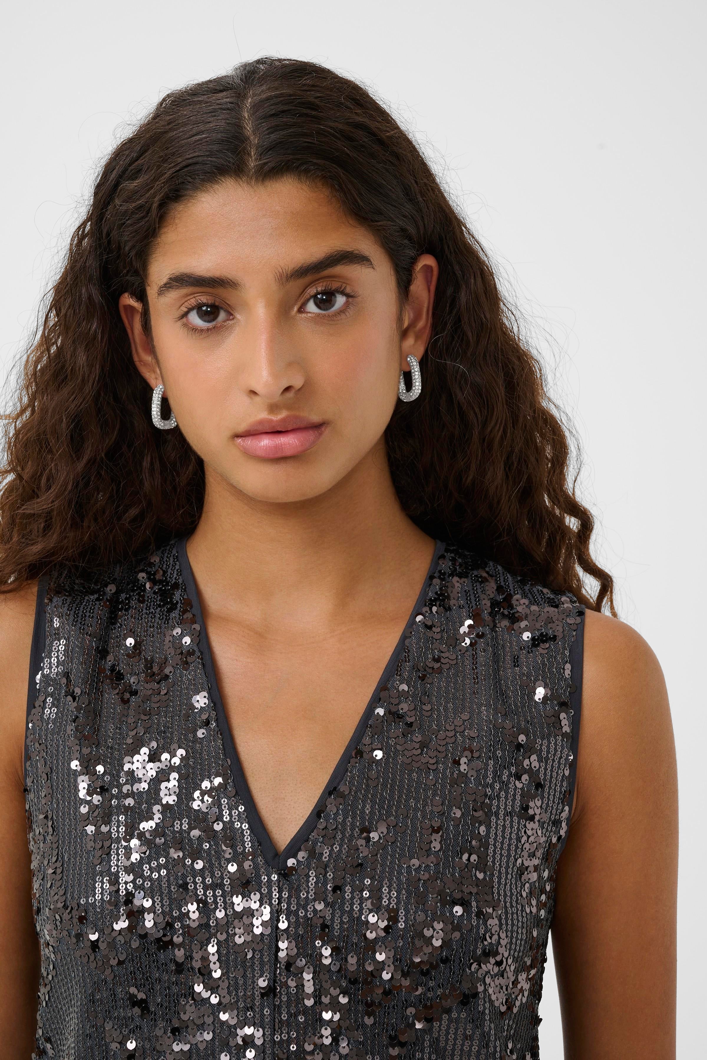 Inwear Agnes Sequin Small earring silver - Image 4