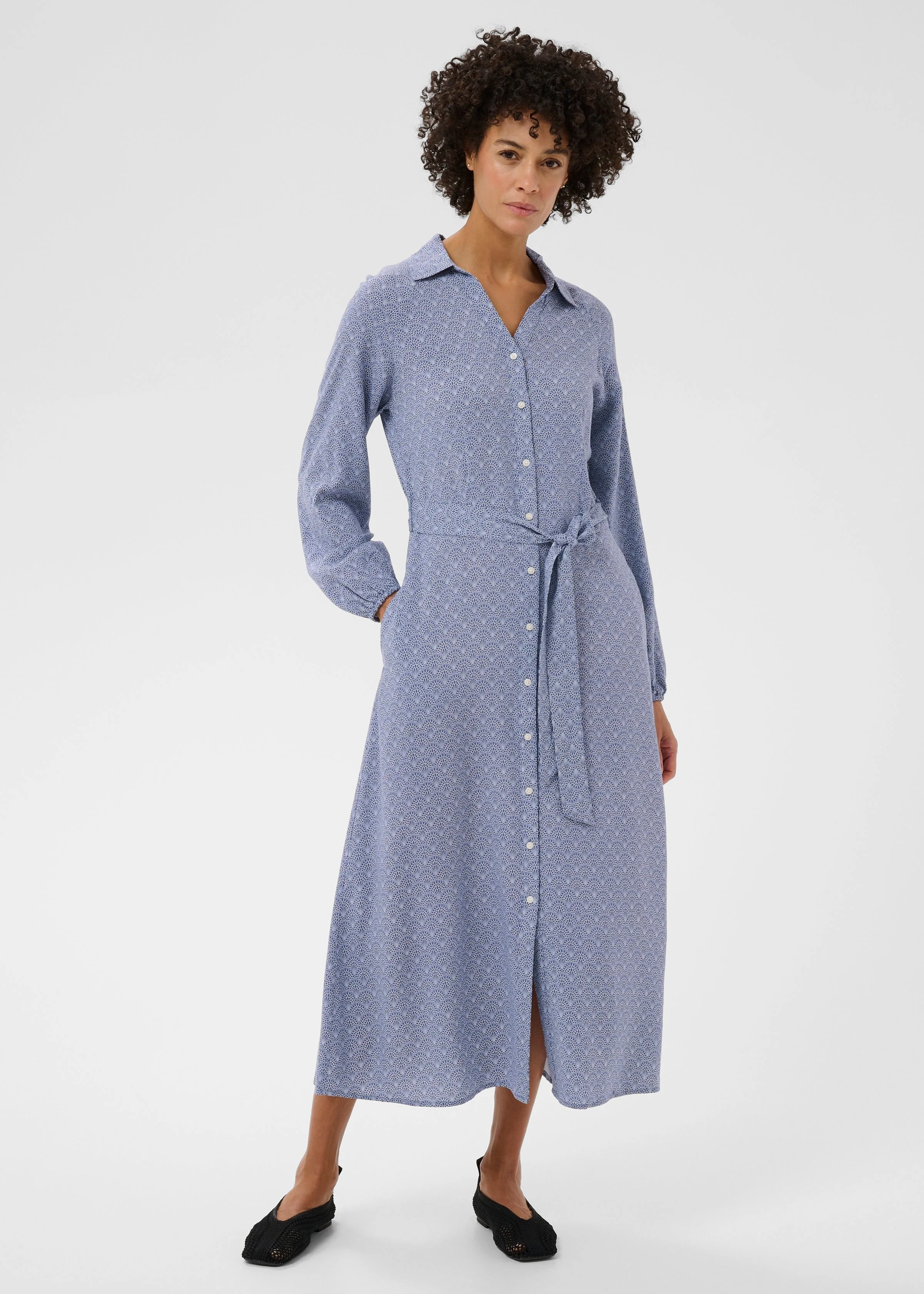 Part Two ArlindaPW Dress Blue Wallpaper Print - Image 6