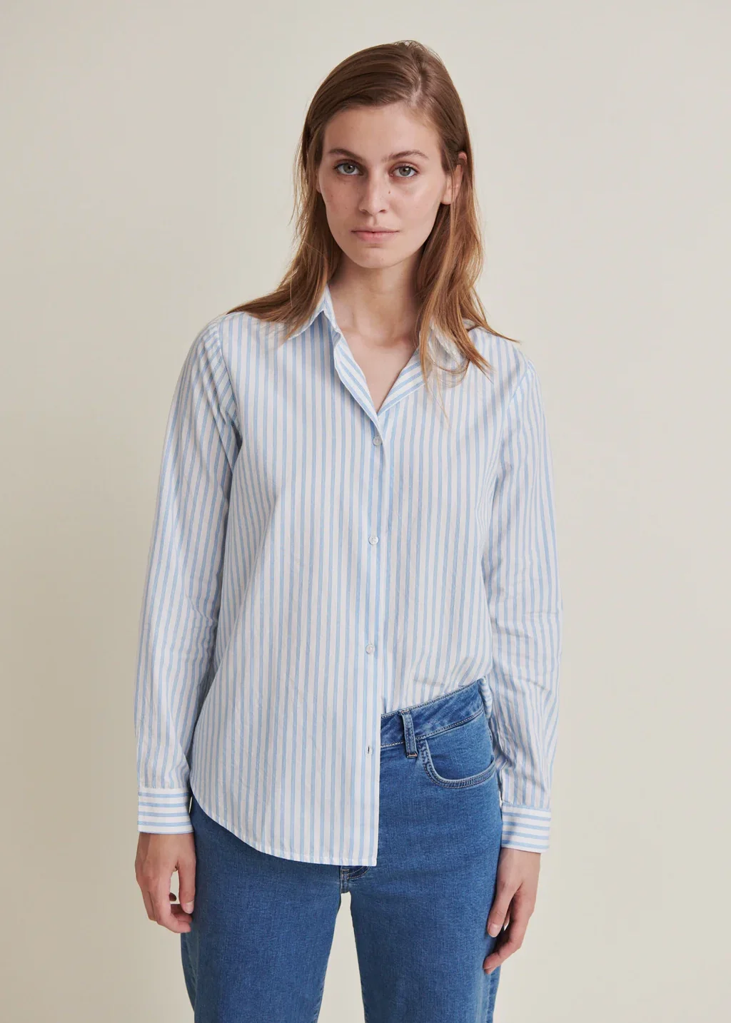 Basic Apparel Aya Shirt Birch/Alaskan Blue - Image 4