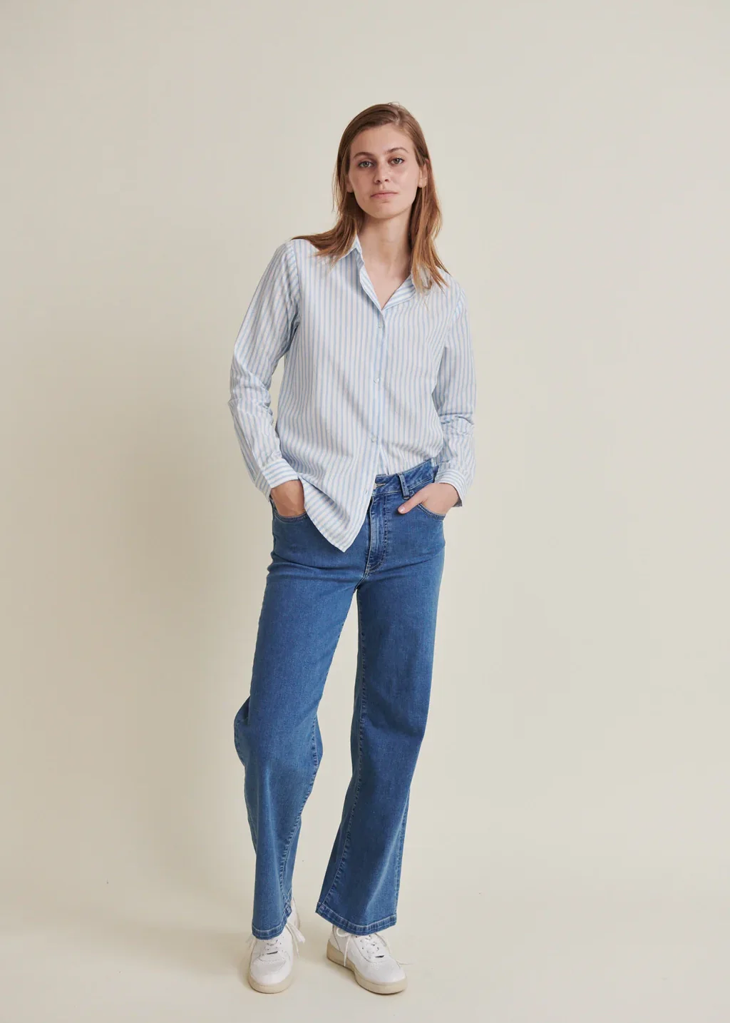 Basic Apparel Aya Shirt Birch/Alaskan Blue - Image 5