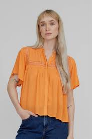 Basic Apparel Azela Blouse  Musk Melon - Image 3