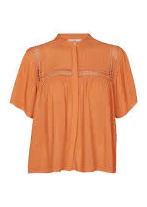 Basic Apparel Azela Blouse  Musk Melon - Image 4