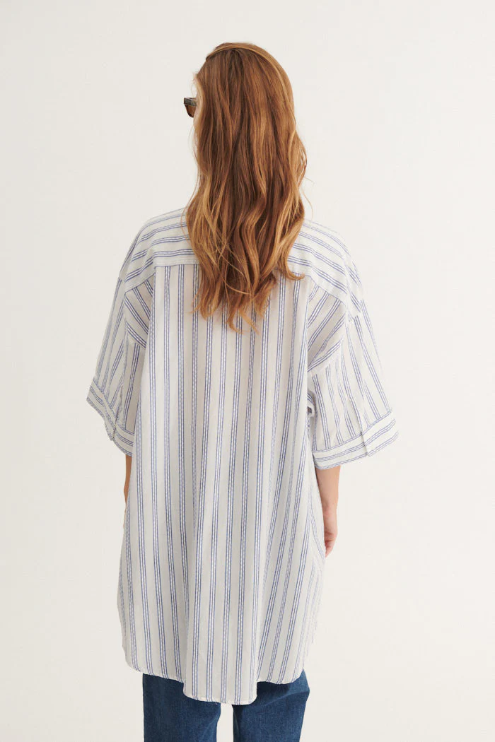 Basic Apparel Ada 3/4 Sl. Shirt  True navy / whisper white - Image 2
