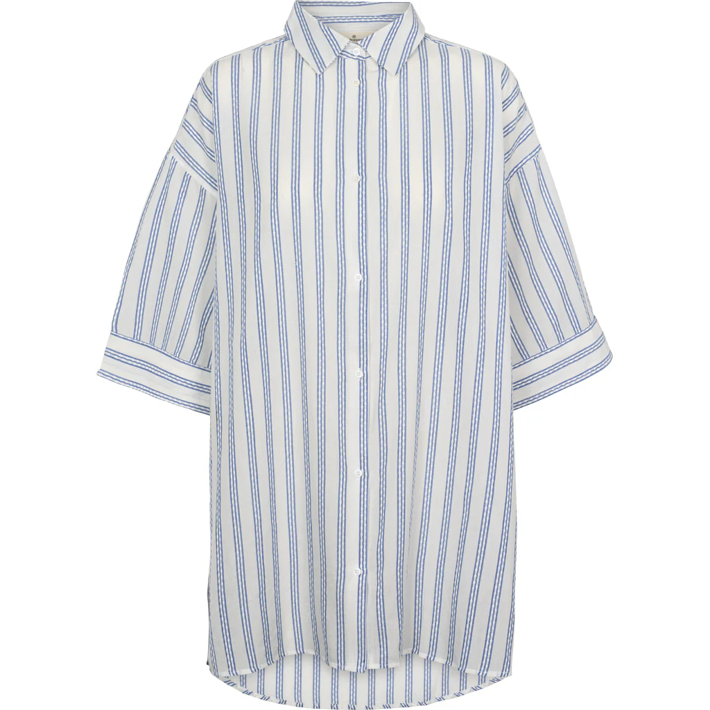 Basic Apparel Ada 3/4 Sl. Shirt  True navy / whisper white - Image 5