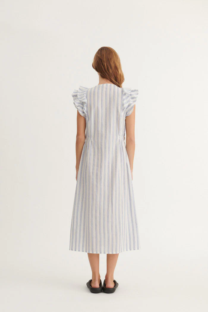 Basic Apparel Ada Dress True navy / whisper white - Image 2