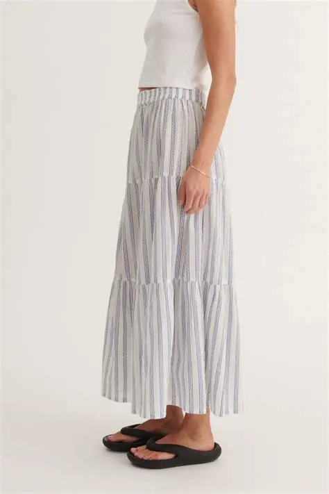 Basic Apparel Ada Skirt True navy / whisper white - Image 3