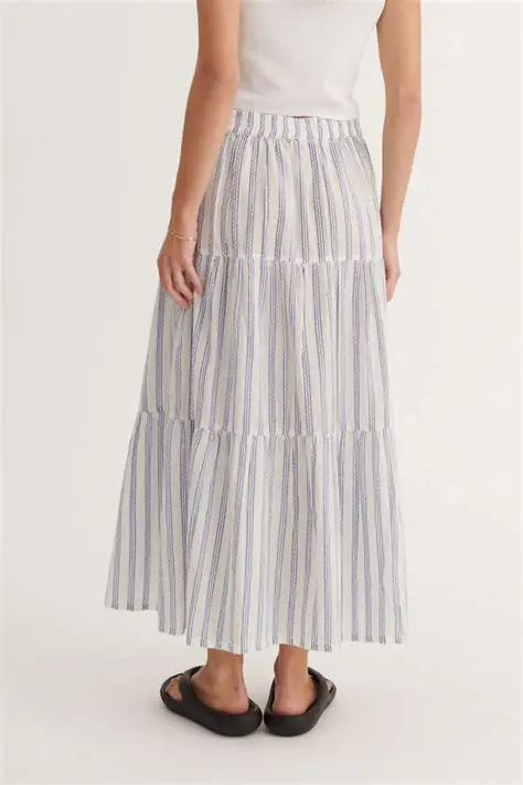 Basic Apparel Ada Skirt True navy / whisper white - Image 4
