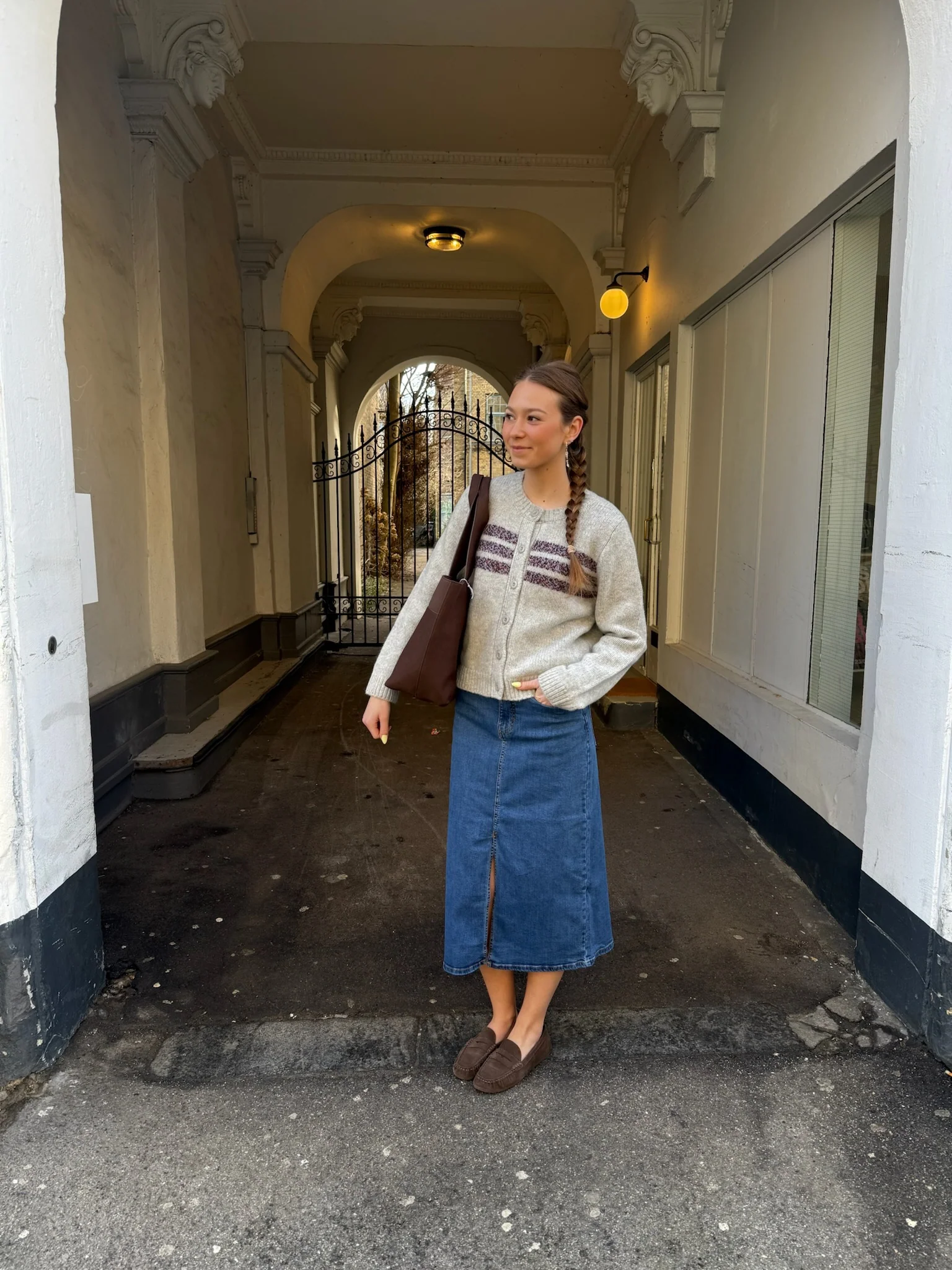Basic Apparel Anche Cardigan light grey melange/sky captain - Image 2