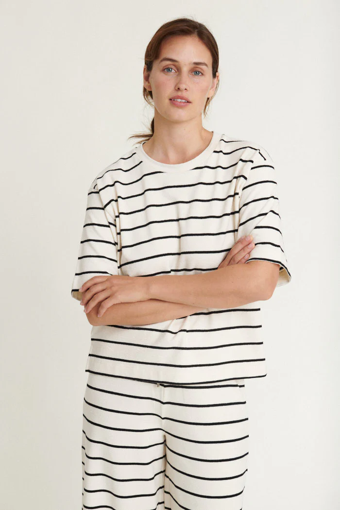 Basic Apparel Anneli Oversized Tee Birch/Black - Image 3