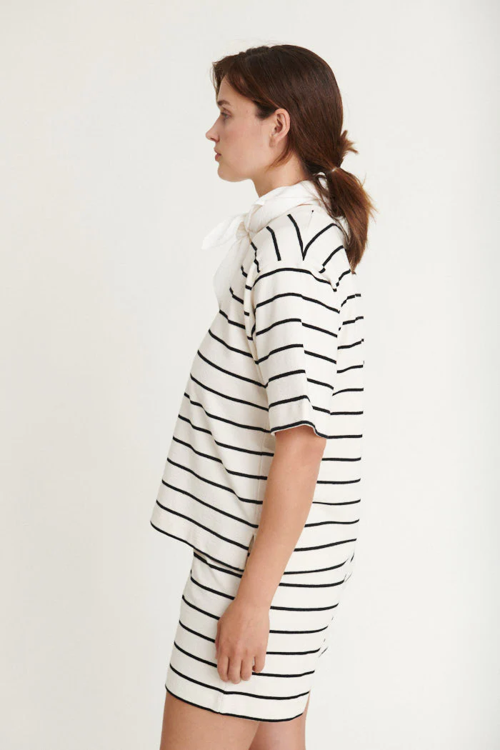Basic Apparel Anneli Oversized Tee Birch/Black - Image 5