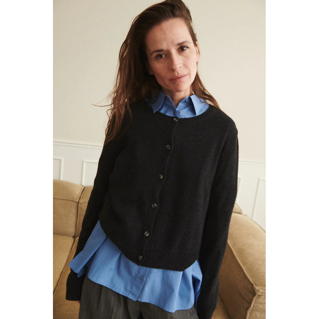 Basic Apparel Cady Cardigan dark grey melange - Image 3