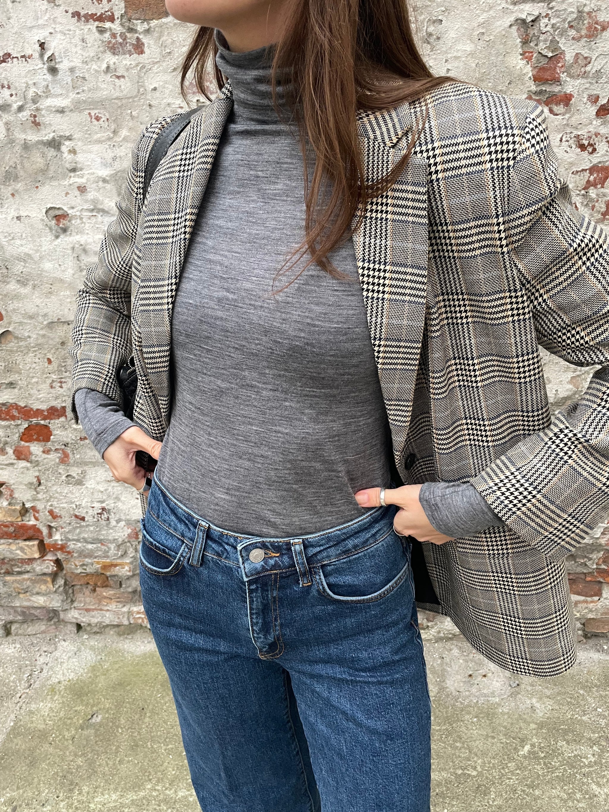 Basic Apparel Marjorie Blazer light khaki/black - Image 6