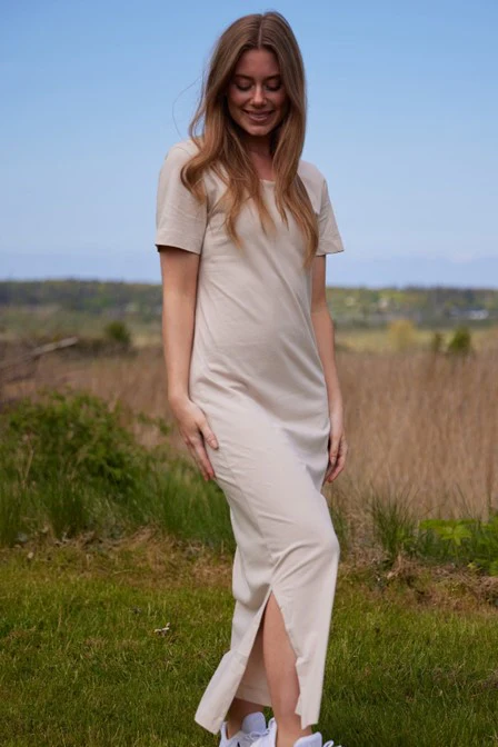 Basic Apparel Rebekka Dress Moss Gray - Image 3