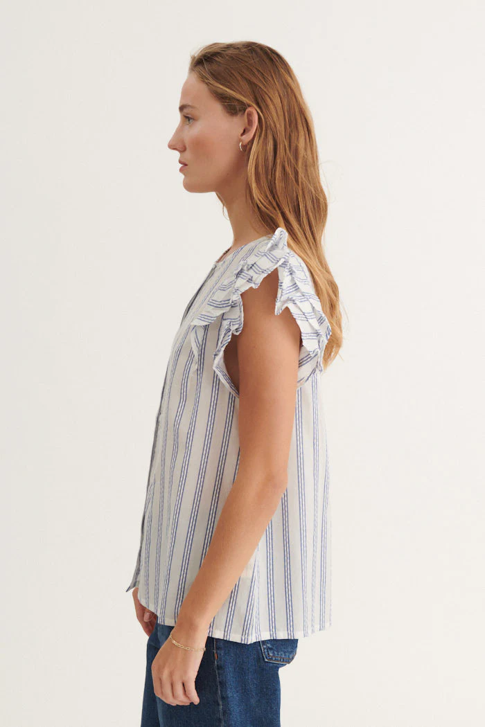 Basic Apparel Ada Shirt True navy / whisper white - Image 3