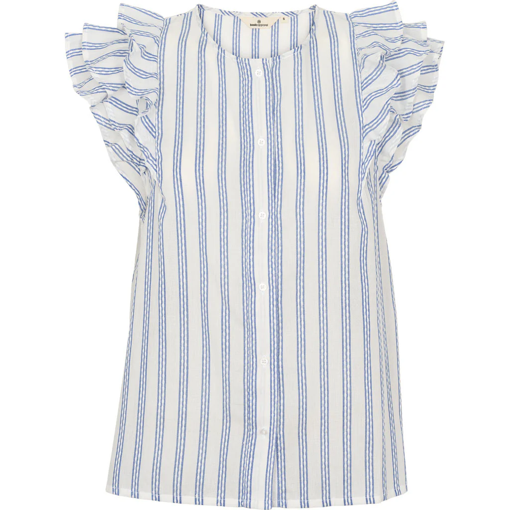 Basic Apparel Ada Shirt True navy / whisper white - Image 4