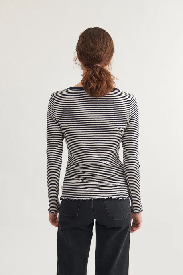 Basic Apparel Silma LS Tee Sky captain/birch - Image 4
