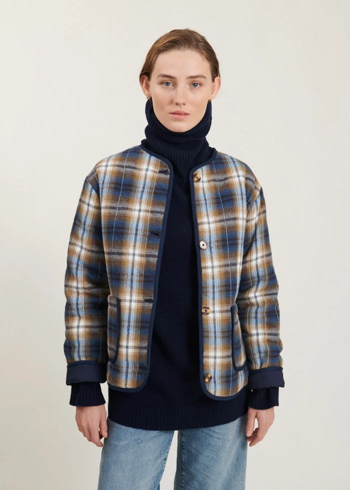 Basic Apparel Trudie Jacket tobacco brown/classic blue - Image 2