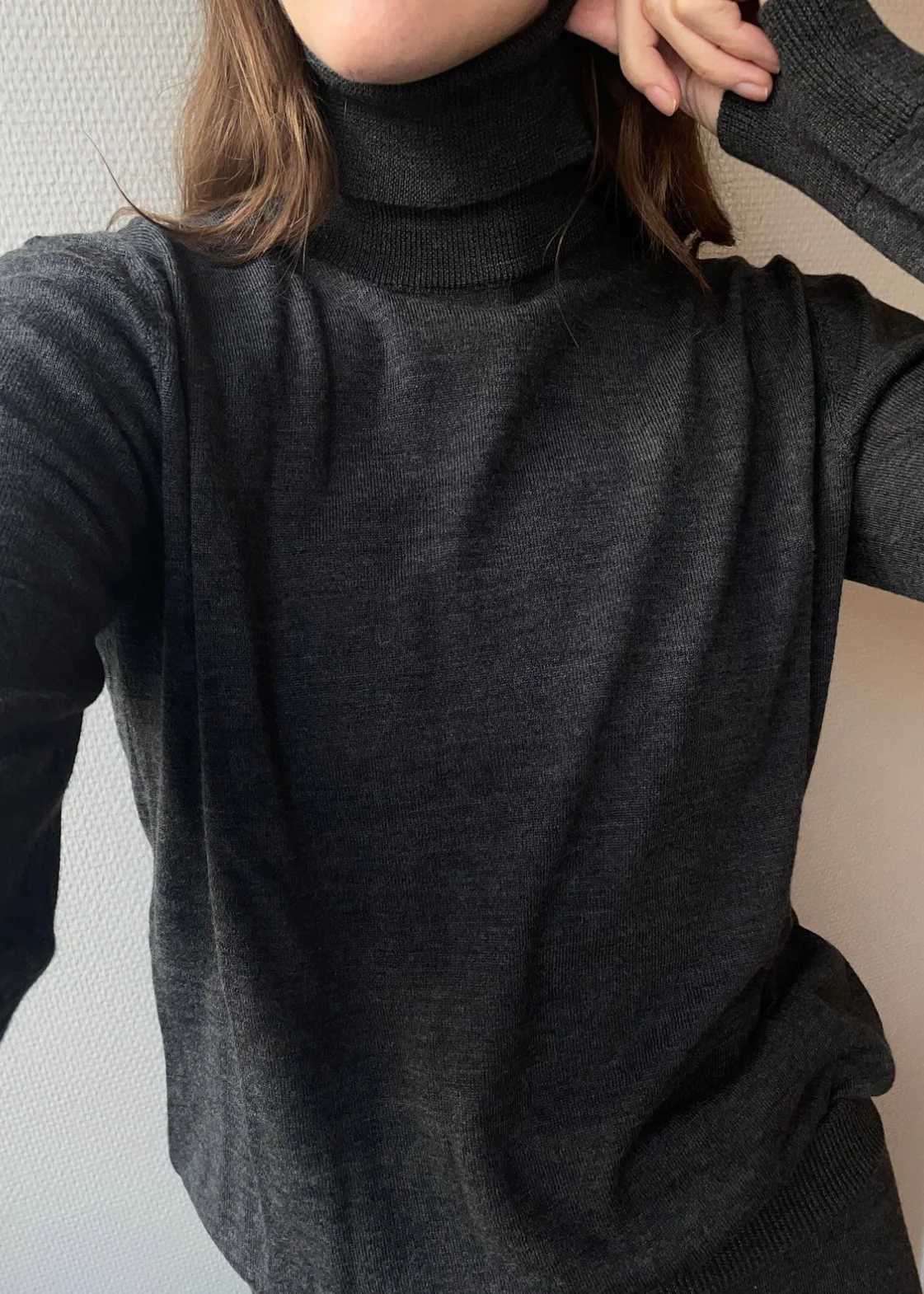 Basic Apparel Vera Roll Neck dark grey melange - Image 2