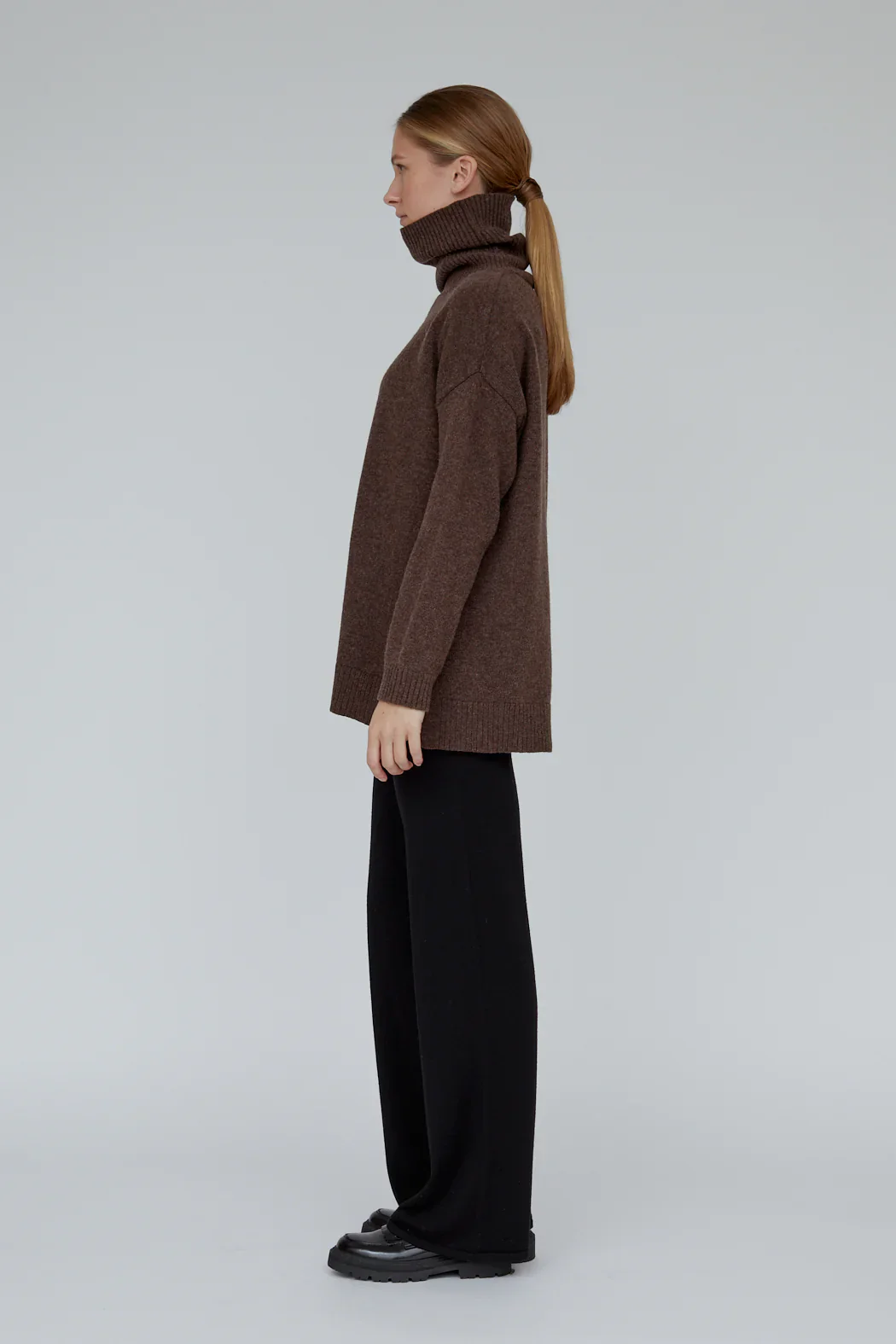 Basic Apparel Vera Merino pant dark grey melange - Image 3