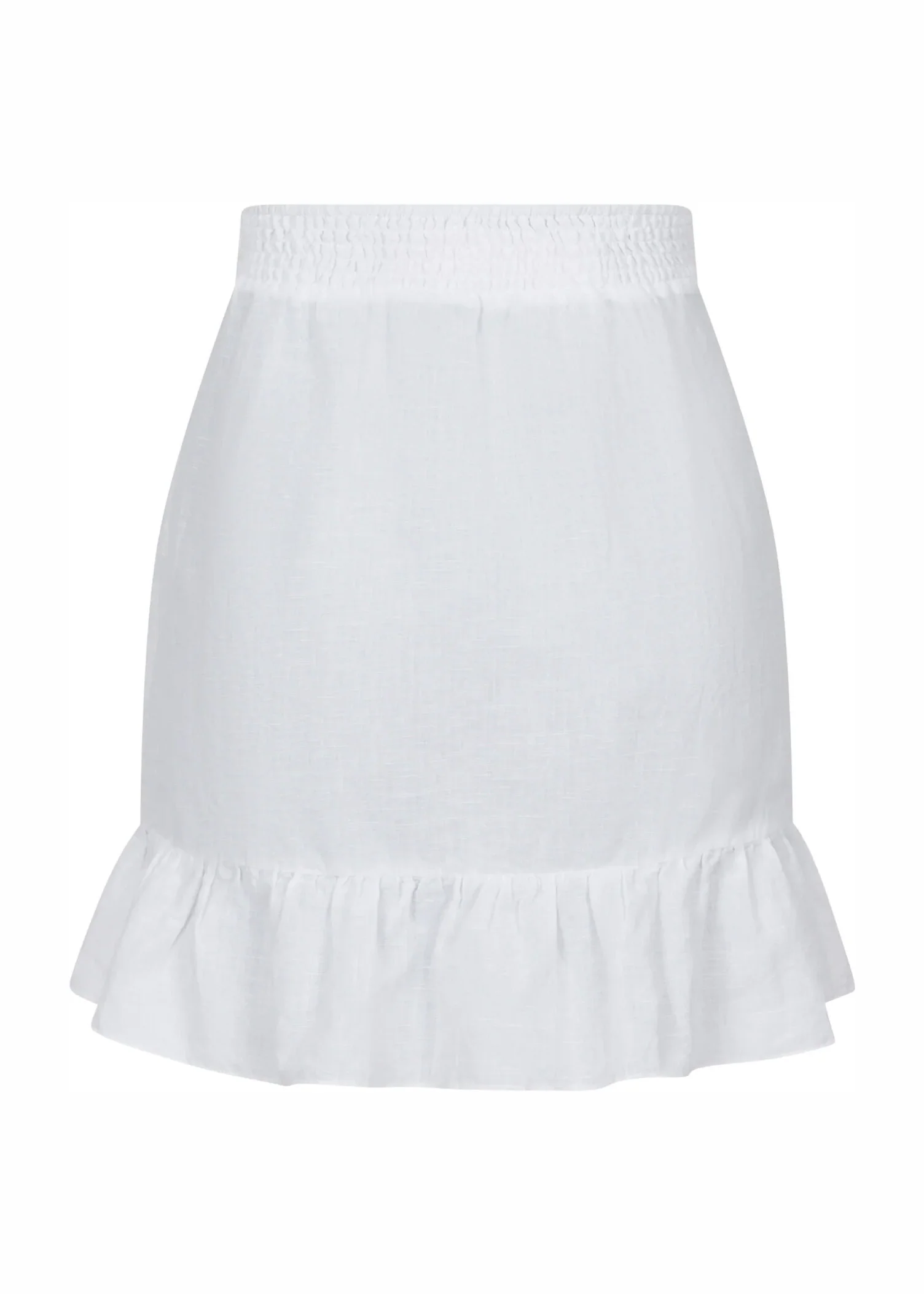 Neo Noir Bekka Linen Skirt White - Image 7