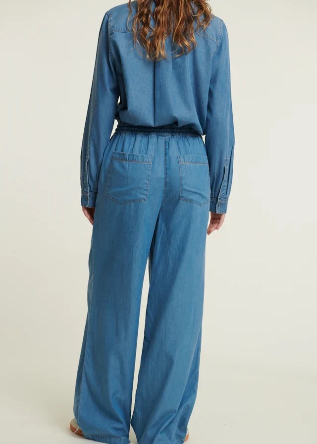 Basic Apparel Bine Wide Denimpant Light Blue - Image 7