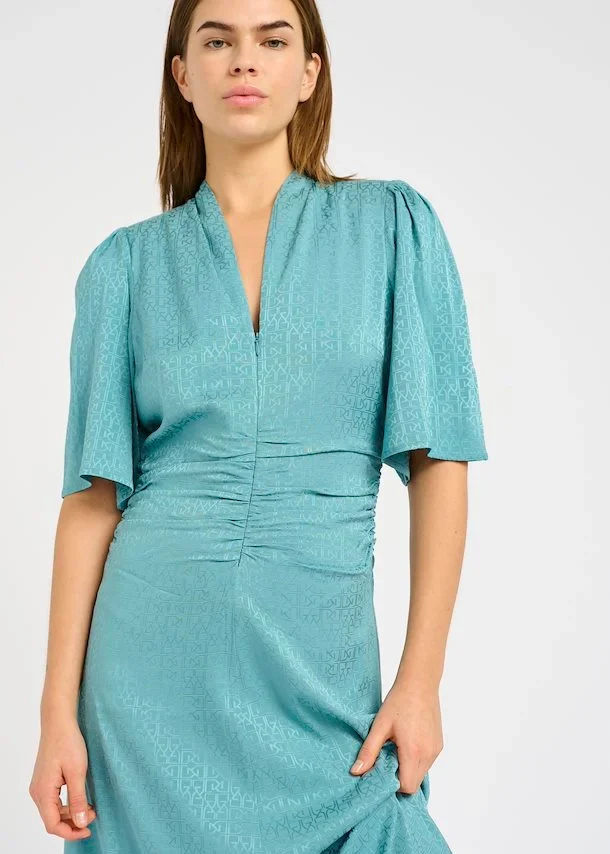 Gestuz BrinaGZ midi SS dress Brittany Blue - Image 4