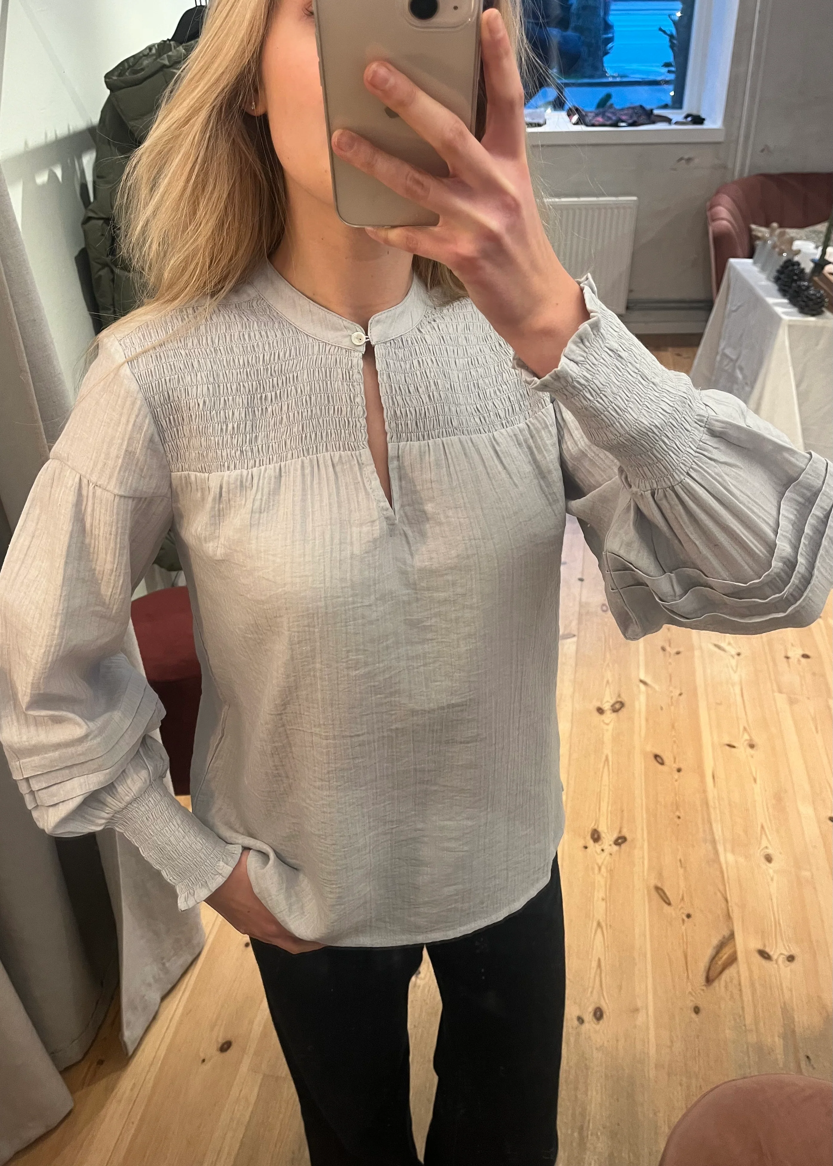 Part Two CafiasPW Blouse Gray Dawn - Image 2