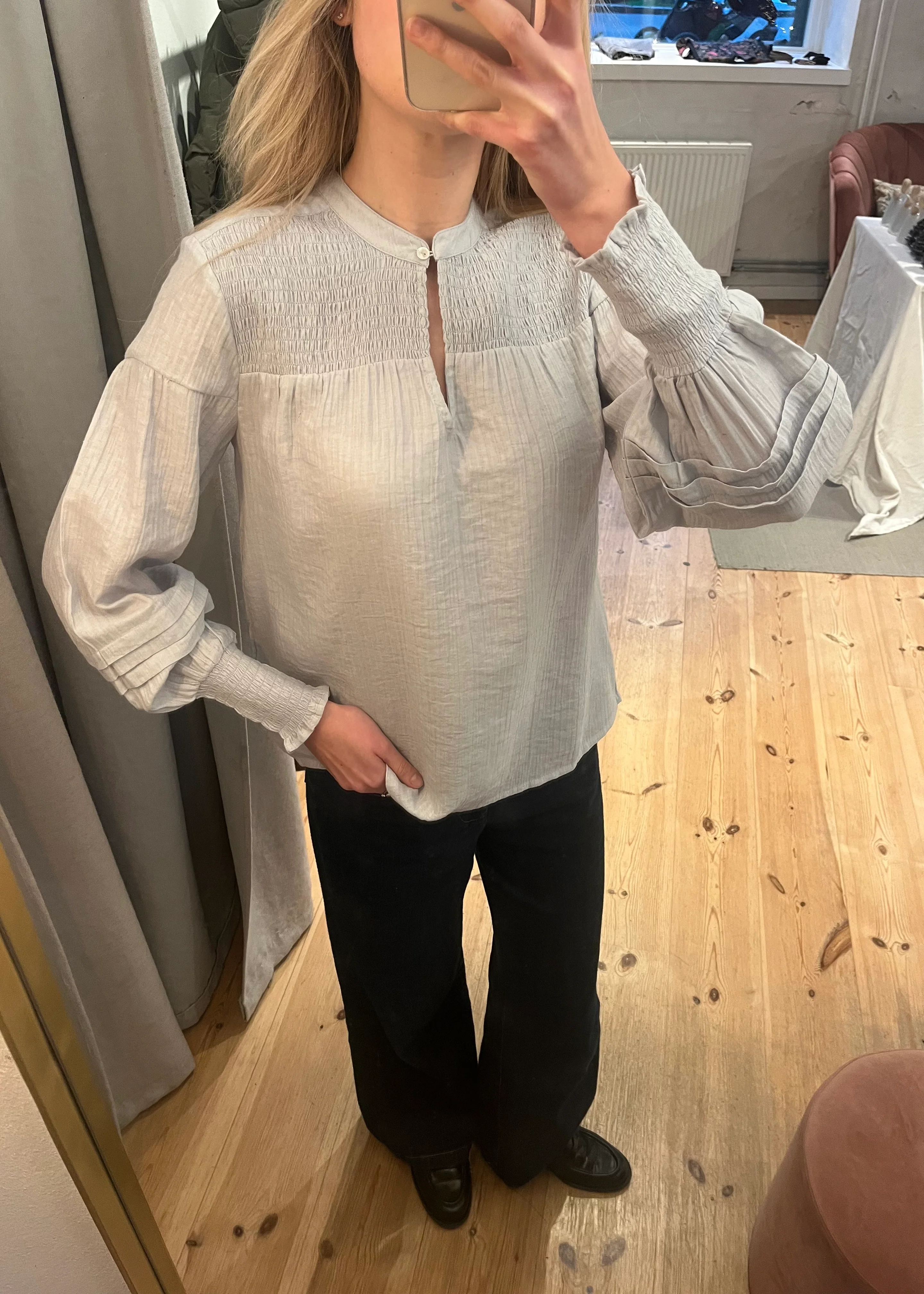 Part Two CafiasPW Blouse Gray Dawn - Image 3
