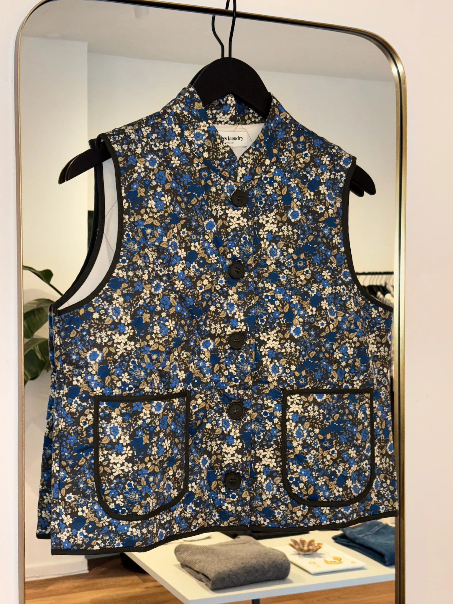 Pre-order uge 19. Lollys Laundry CairoLL Quilted Vest blue - Image 4