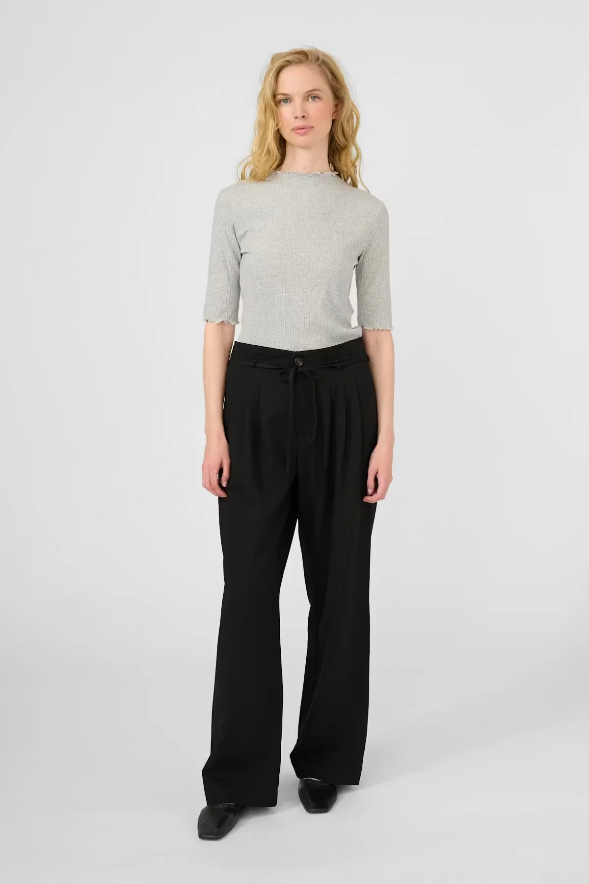 Karen by Simonsen CandaceKB SS Tee Opal Grey Melange - Image 3