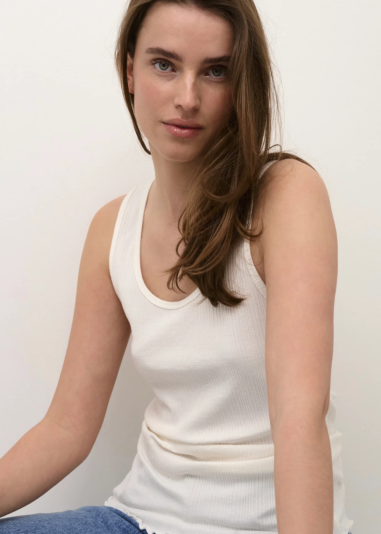 Karen by Simonsen CandaceKB Tank Top Egret - Image 4