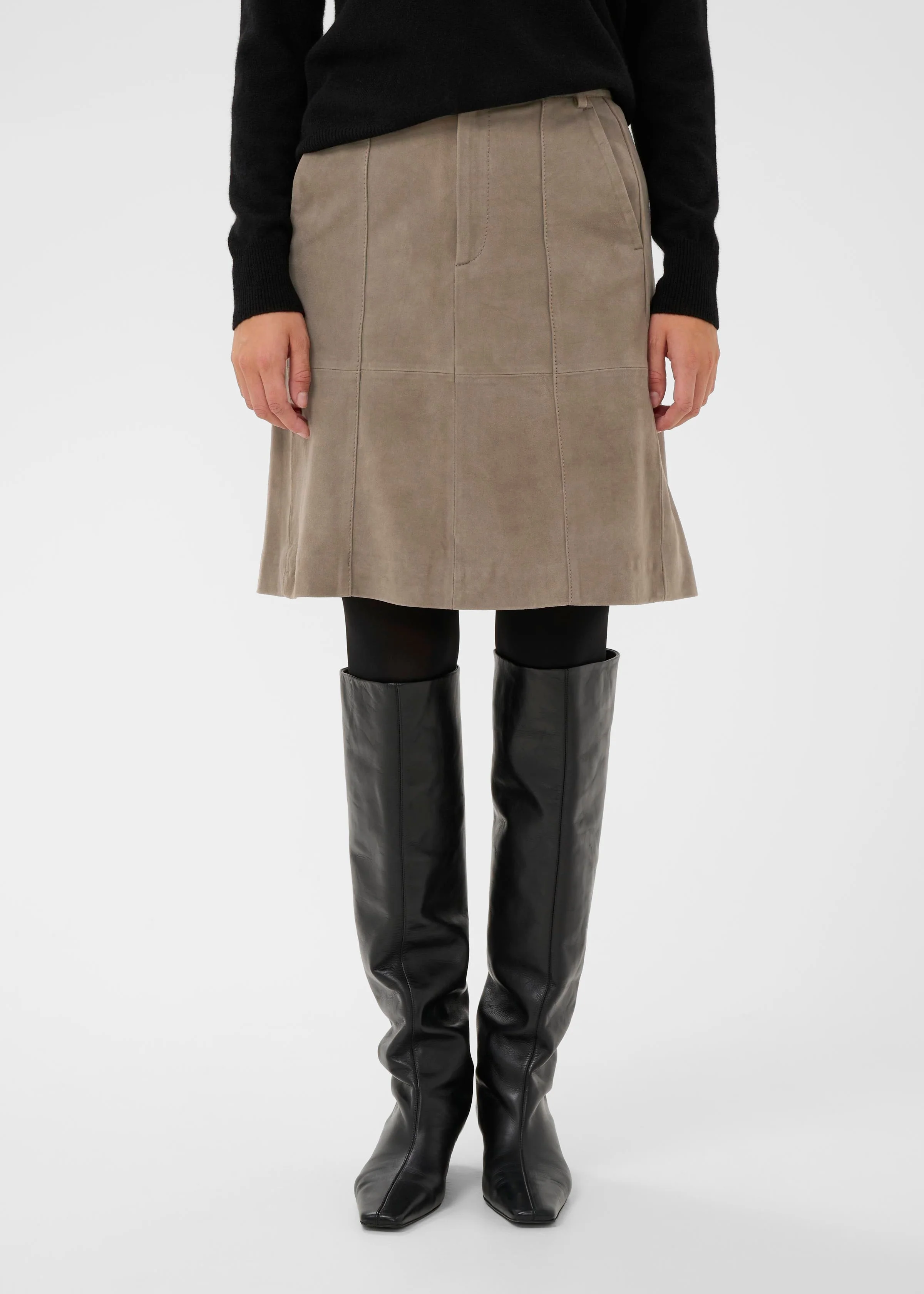 InWear carnikaiw skirt Sandy Grey - Image 4