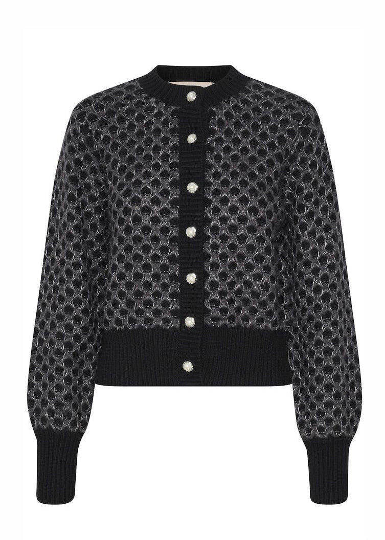 Karen by Simonsen CattieKB Cardigan Meteorite (sort) - Image 2