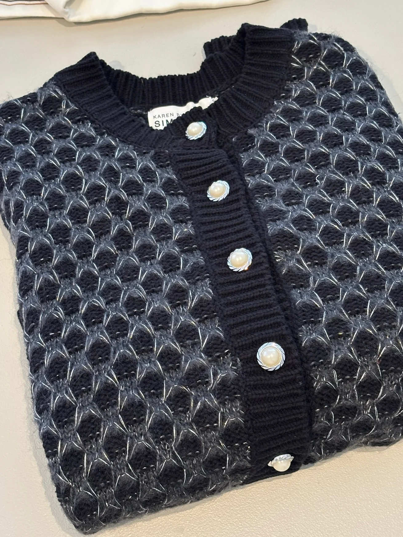 Karen by Simonsen CattieKB Cardigan Meteorite (sort) - Image 6