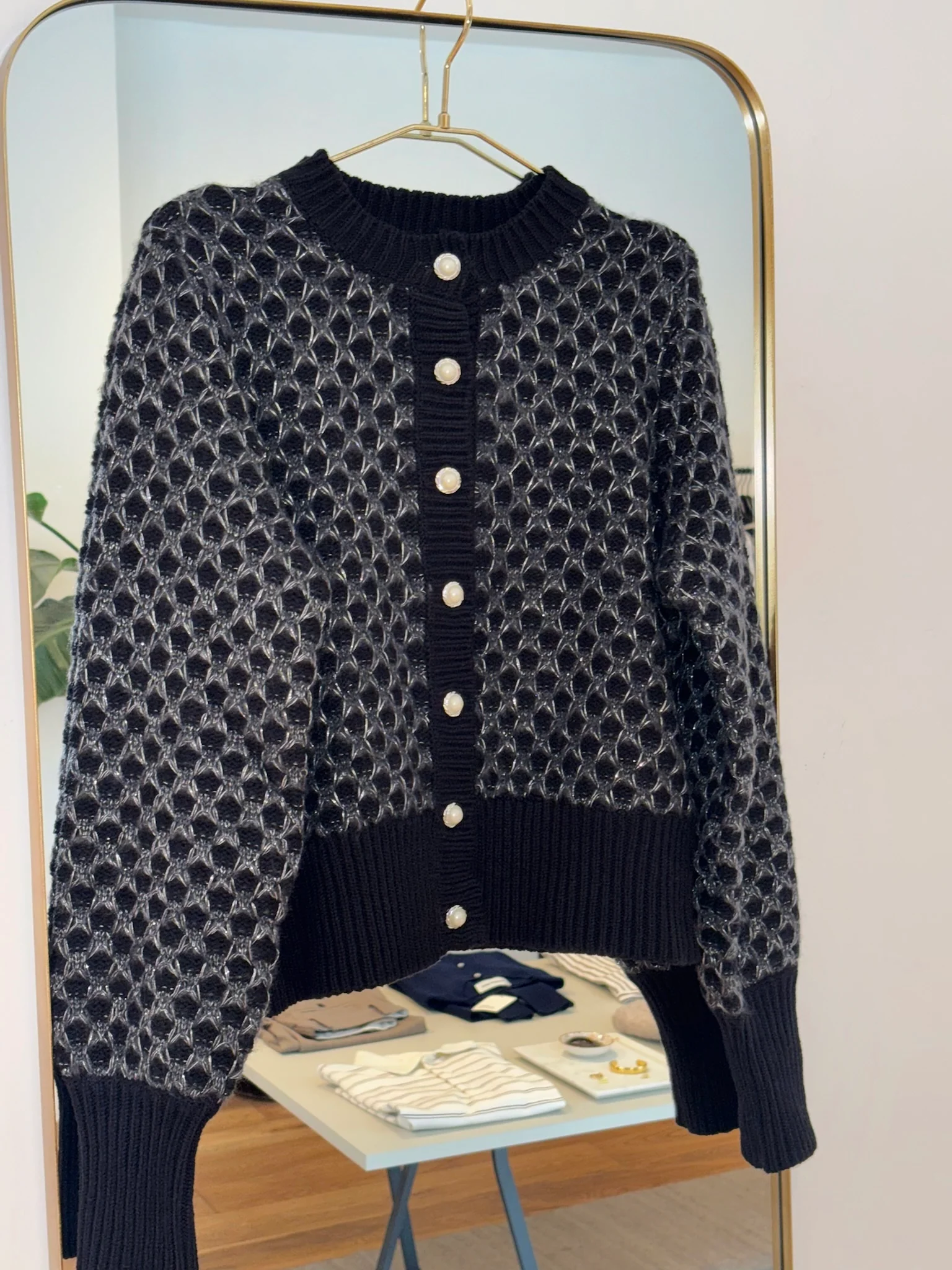 Karen by Simonsen CattieKB Cardigan Meteorite (sort) - Image 7