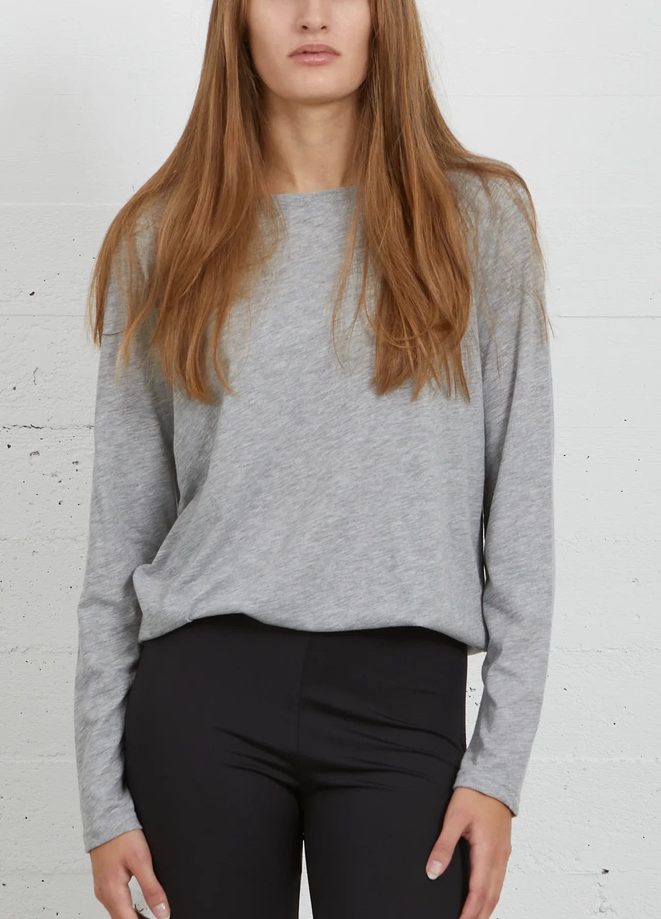 CC Heart long sleeve t-shirt Light grey melange - Image 3