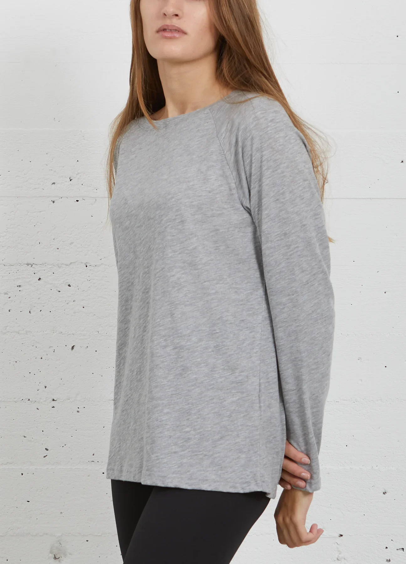 CC Heart long sleeve t-shirt Light grey melange - Image 4