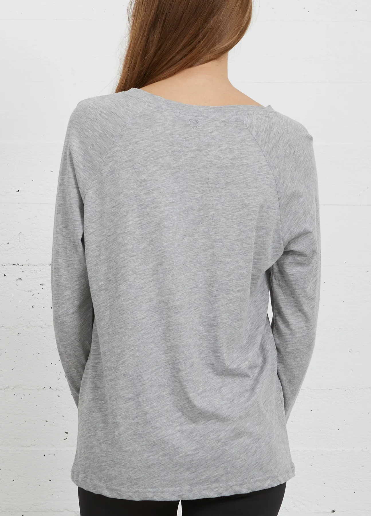 CC Heart long sleeve t-shirt Light grey melange - Image 5