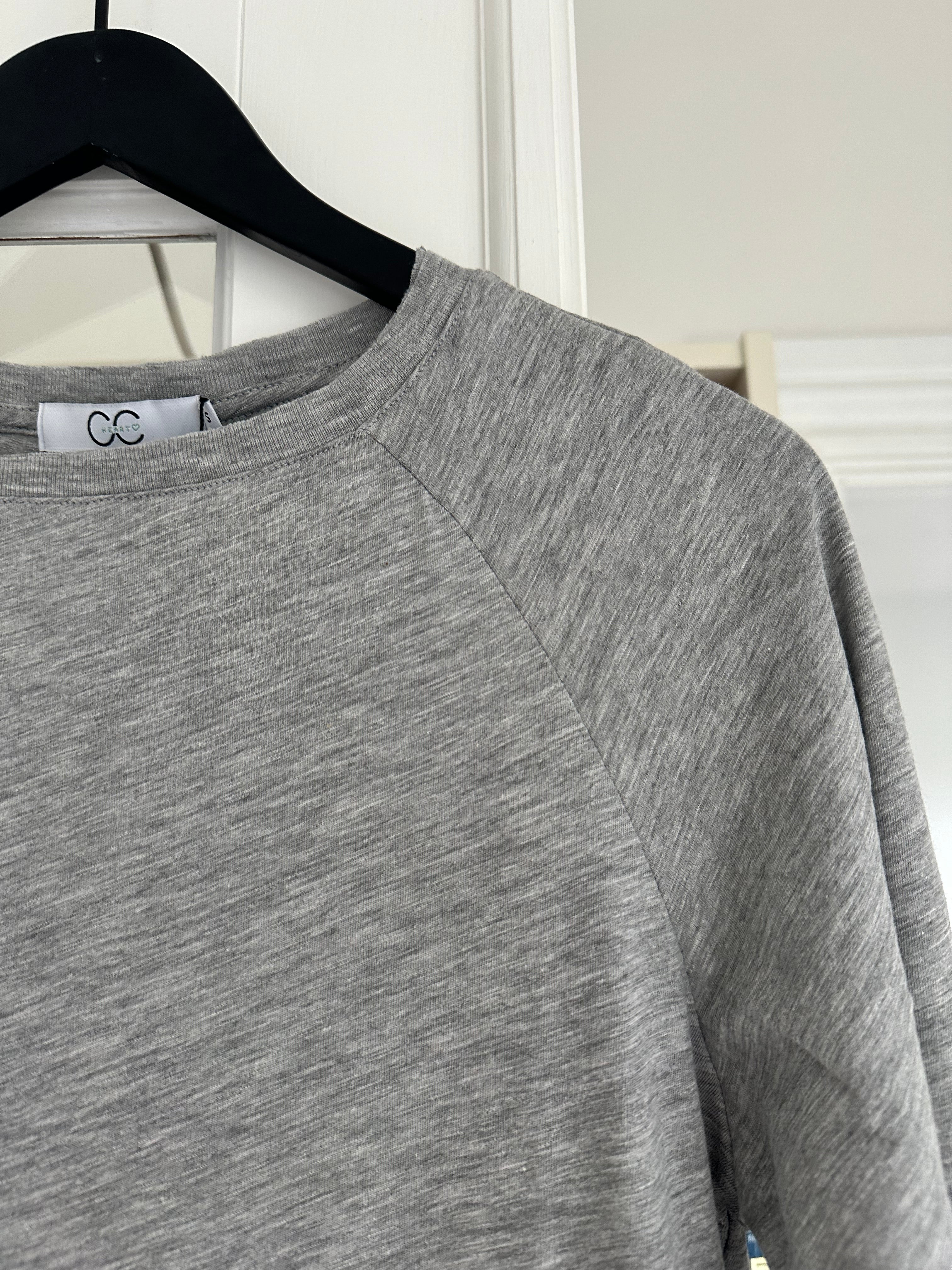 CC Heart long sleeve t-shirt Light grey melange - Image 9