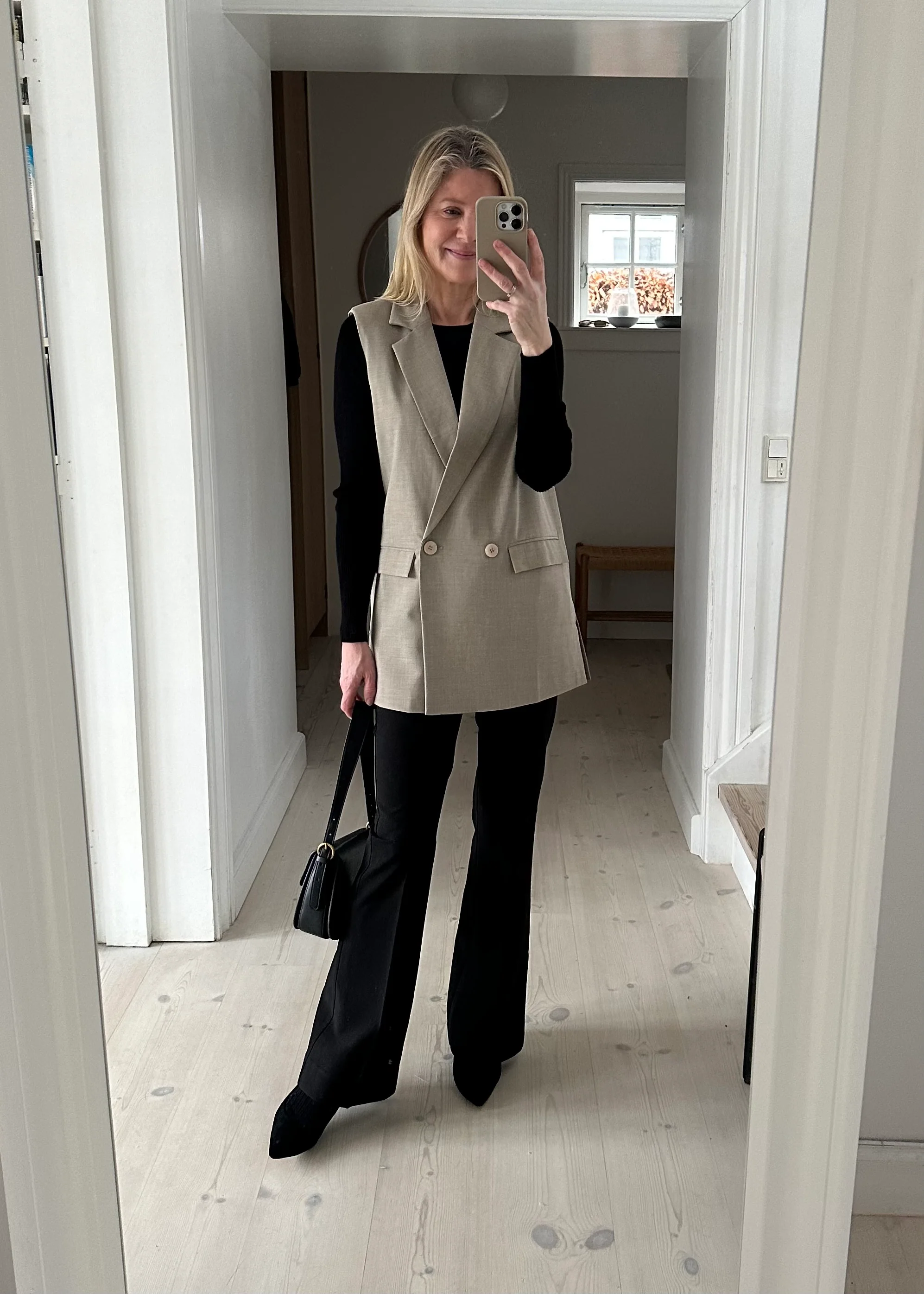 Coster Copenhagen CC Heart wide leg suit pants Emilia Fit black - Image 3