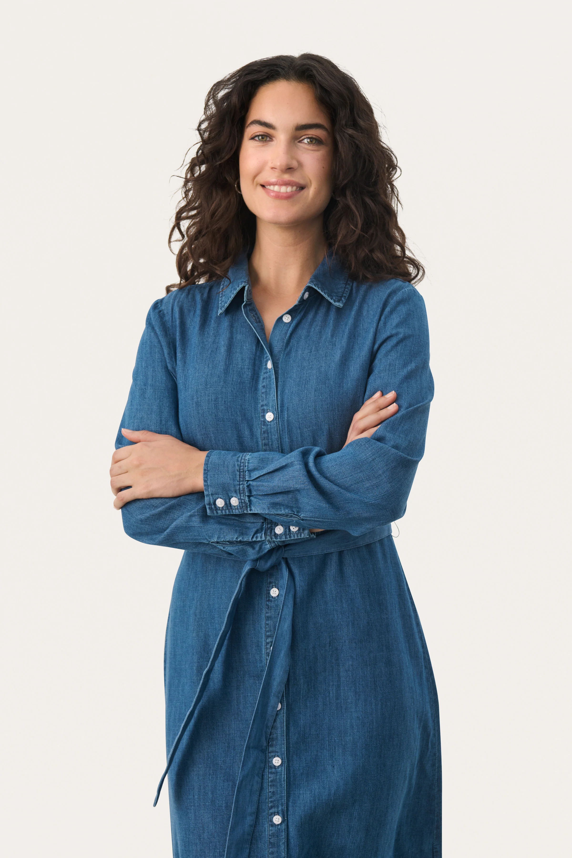 Part Two CirkePW Dress Medium Blue Denim - Image 3