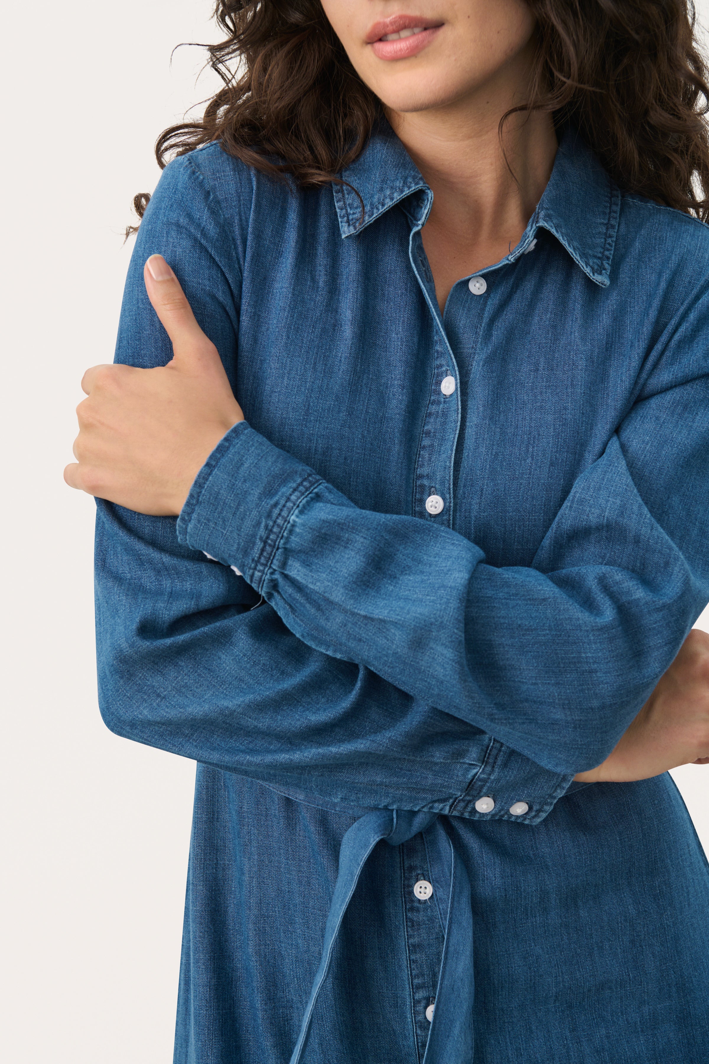 Part Two CirkePW Dress Medium Blue Denim - Image 4