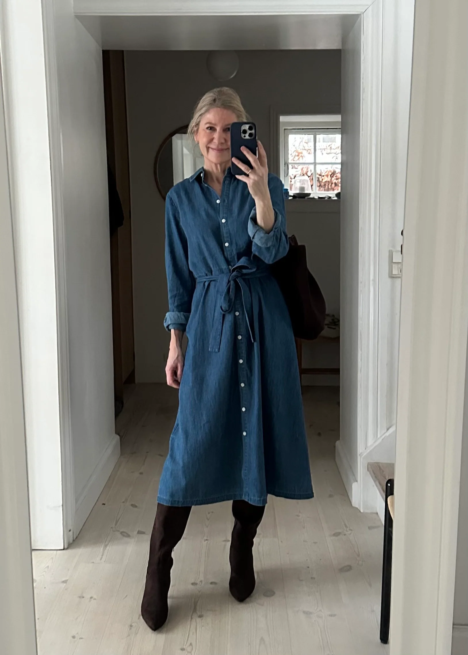 Part Two CirkePW Dress Medium Blue Denim - Image 5